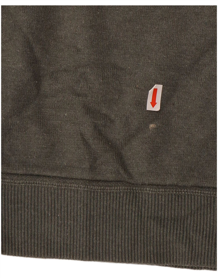 MASSIMO DUTTI Mens Zip Neck Jumper Sweater XL Grey Viscose