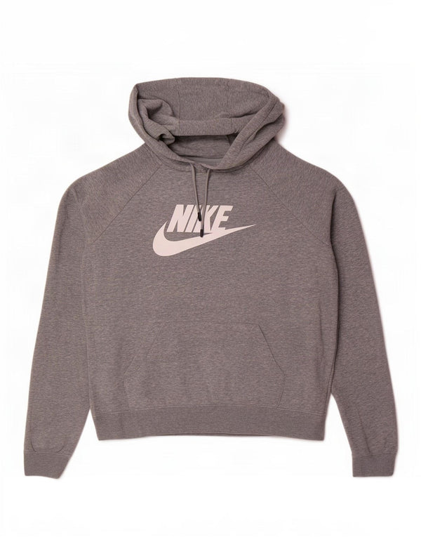 Γυναικείο γραφικό φούτερ με κουκούλα Nike UK 14 Medium Grey