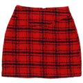 Piombo Minifalda para mujer IT 38 XS W26 Poliéster a cuadros rojos