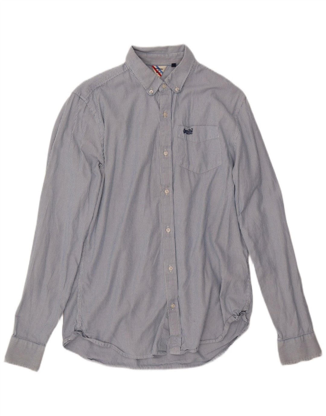 Ανδρικό πουκάμισο Superdry με μεσαίο μπλε pinstripe
