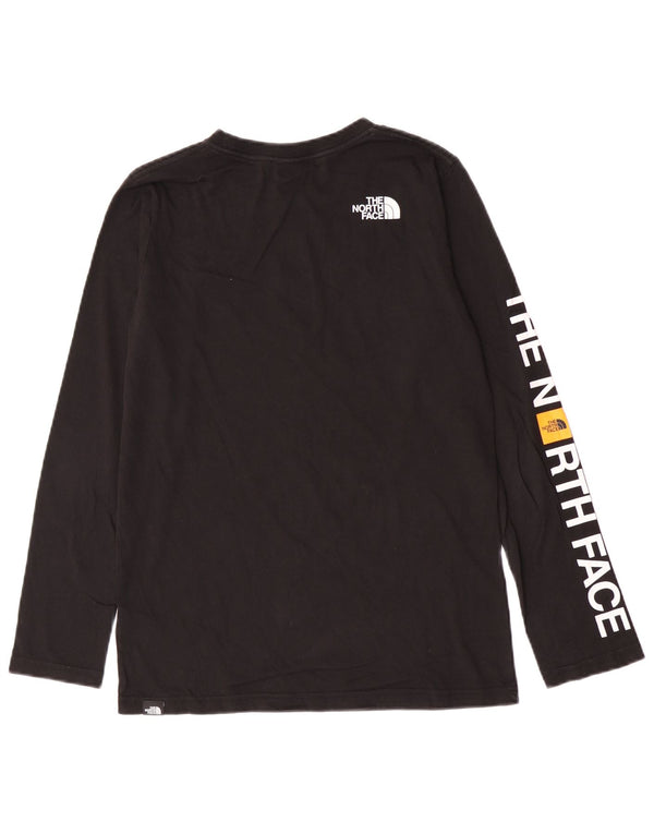 The North Face Boys Grafisk Top Langærmet 14-15 år XL Sort Bomuld