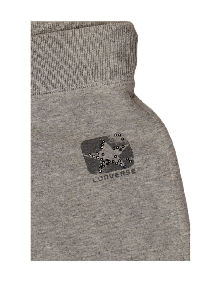 CONVERSE Womens Tracksuit Trousers Joggers UK 12 Medium  Grey