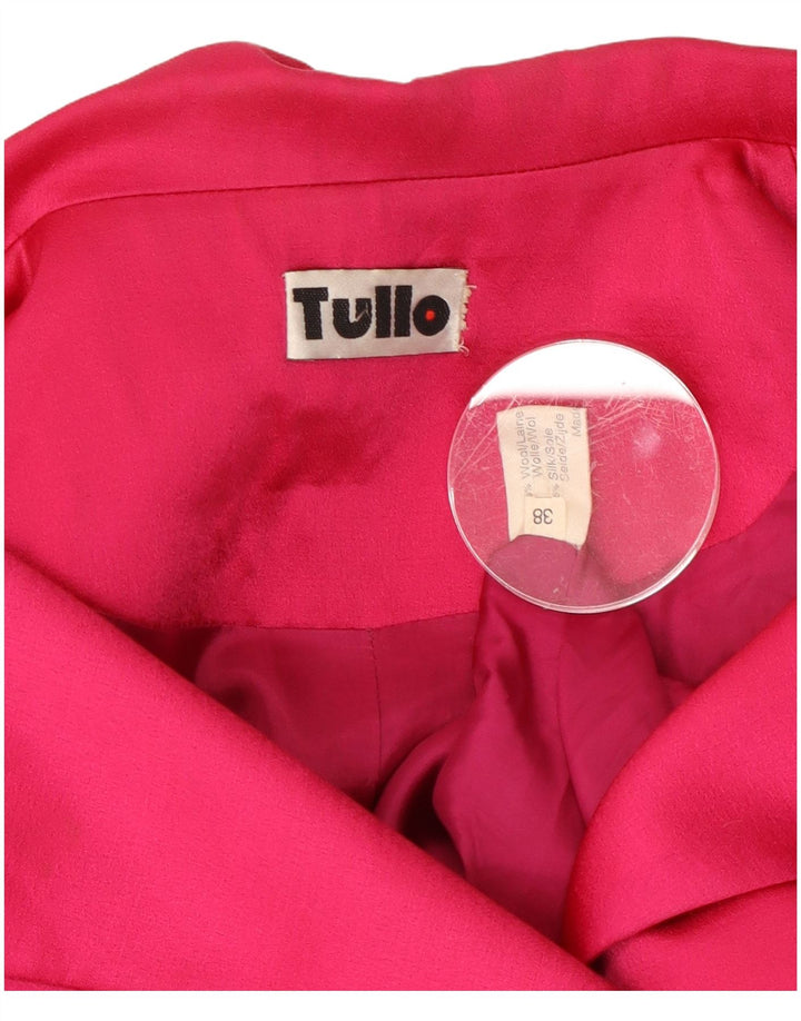 Giacca blazer a 3 bottoni da donna TULLO EU 38 lana rosa media