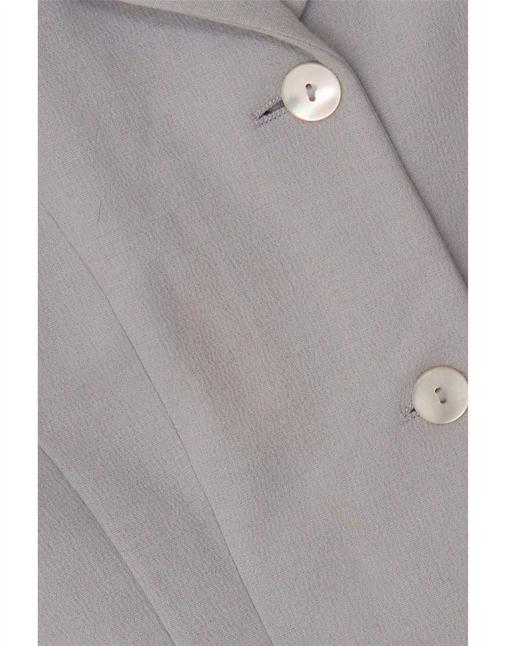 Blazer pentru femei Max & Co. Jachetă cu 3 nasturi UK 12 Medium Blue Viscose