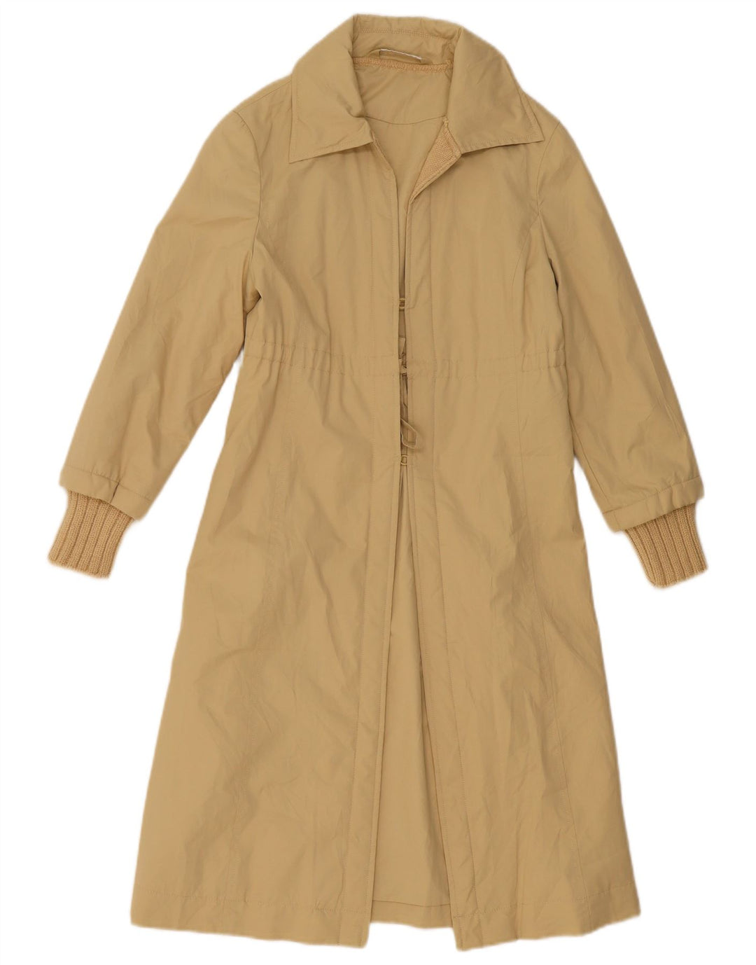 Pinko Womens Trench Coat UK 12 Medium Beige Polyester