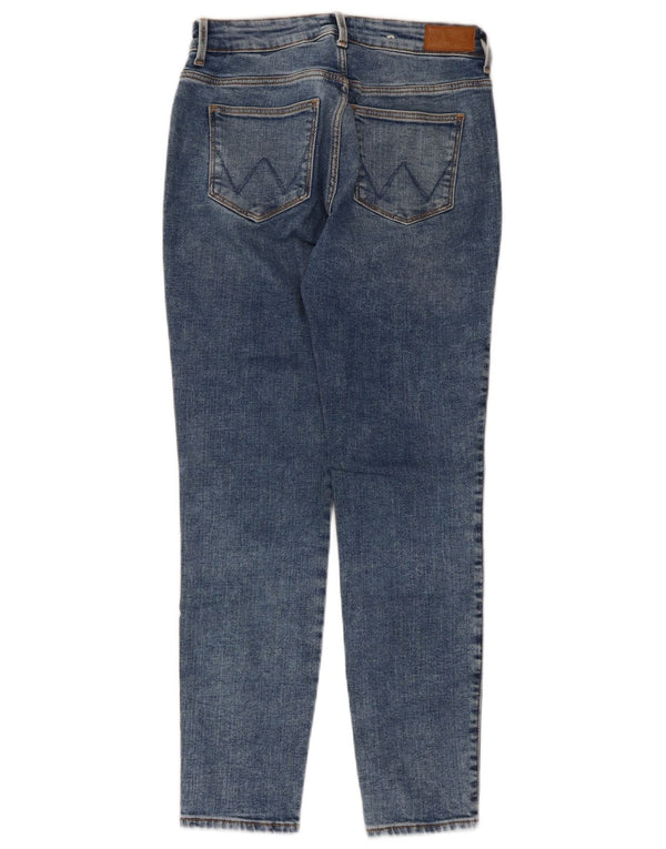 Wrangler Damen Skinny Jeans W28 L26 Blaue Baumwolle
