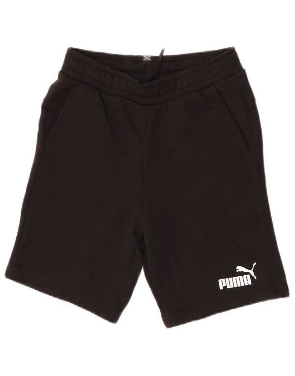 Puma Boys Sport σορτς 11-12 ετών μαύρο βαμβακερό