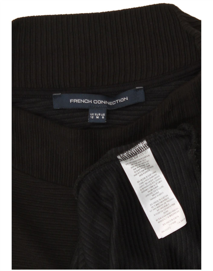 French Connection Womens Basic Dress UK 12 Medium Black Viscose