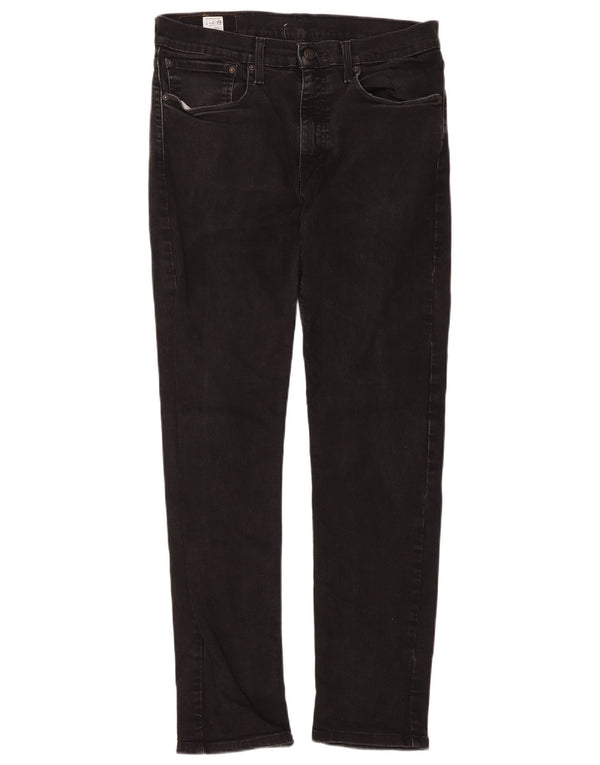 Levi's Mens 502 Hi-Ball Tapered Jeans W34 L34 Μαύρο βαμβακερό