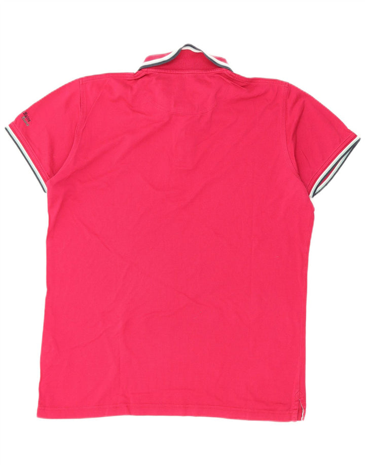 HARMONT & BLAINE Mens Polo Shirt Medium Pink Cotton