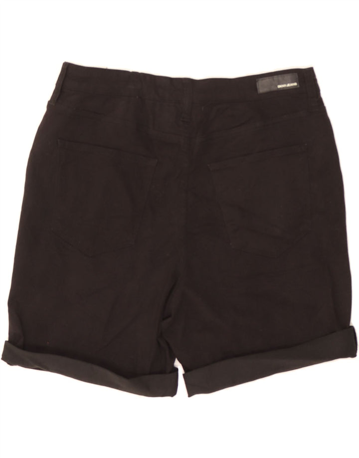 DKNY Womens Denim Shorts US 12 Large W34 Black Cotton Vintage Dkny and Second-Hand Dkny from Messina Hembry 