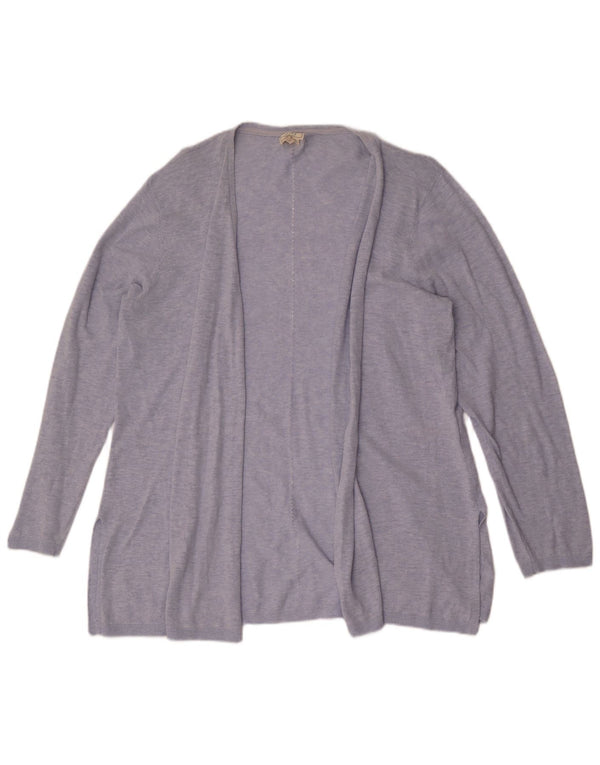 Fat Face Offener Damen-Cardigan-Pullover UK 20 2XL Blaue Baumwolle