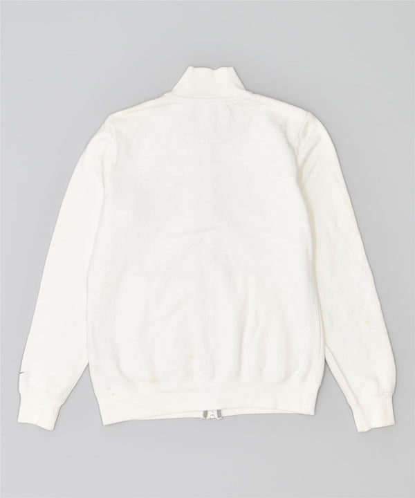 Giacca da tuta da donna NIKE UK 12 cotone bianco medio