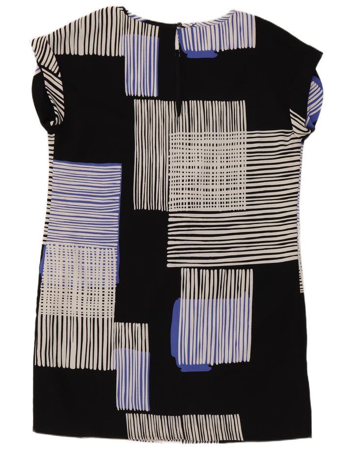 Næste Womens Shift Dress UK 14 Large Black Geometric Polyester