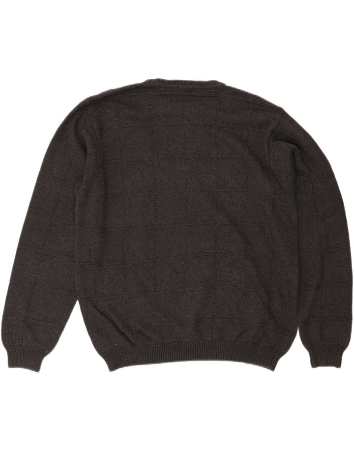 IZOD Mens Crew Neck Jumper Sweater XL Grey Cotton Vintage Izod and Second-Hand Izod from Messina Hembry 