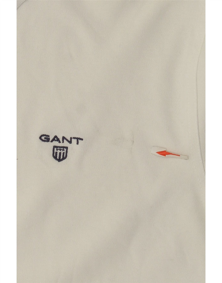 Gant Mens Polo Shirt XL White Cotton