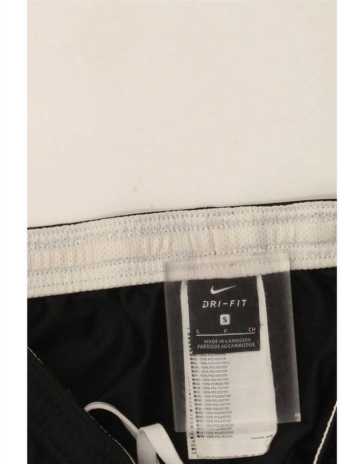 Nike Mens Dri Fit Tracksuit Trousers Small Black Colourblock Polyester