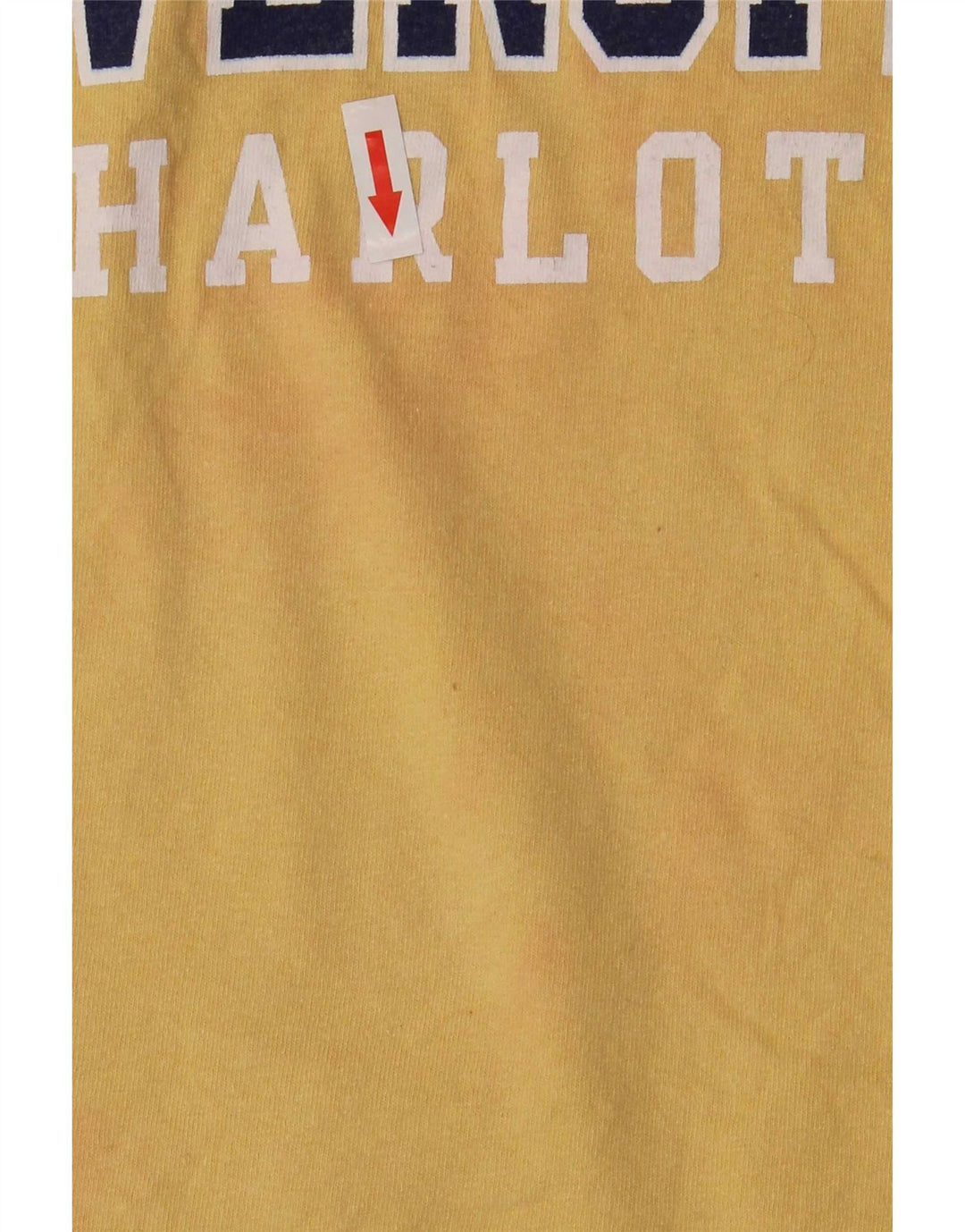 Champion Mens Graphic T-Shirt Top XL Yellow