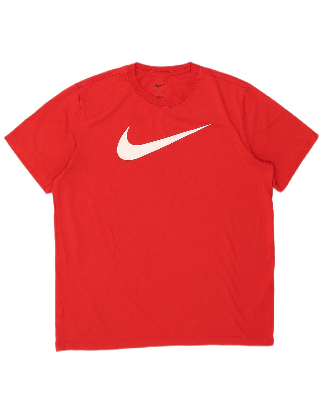 T-shirt grafica Nike Dri Fit da uomo, grande, in poliestere rosso