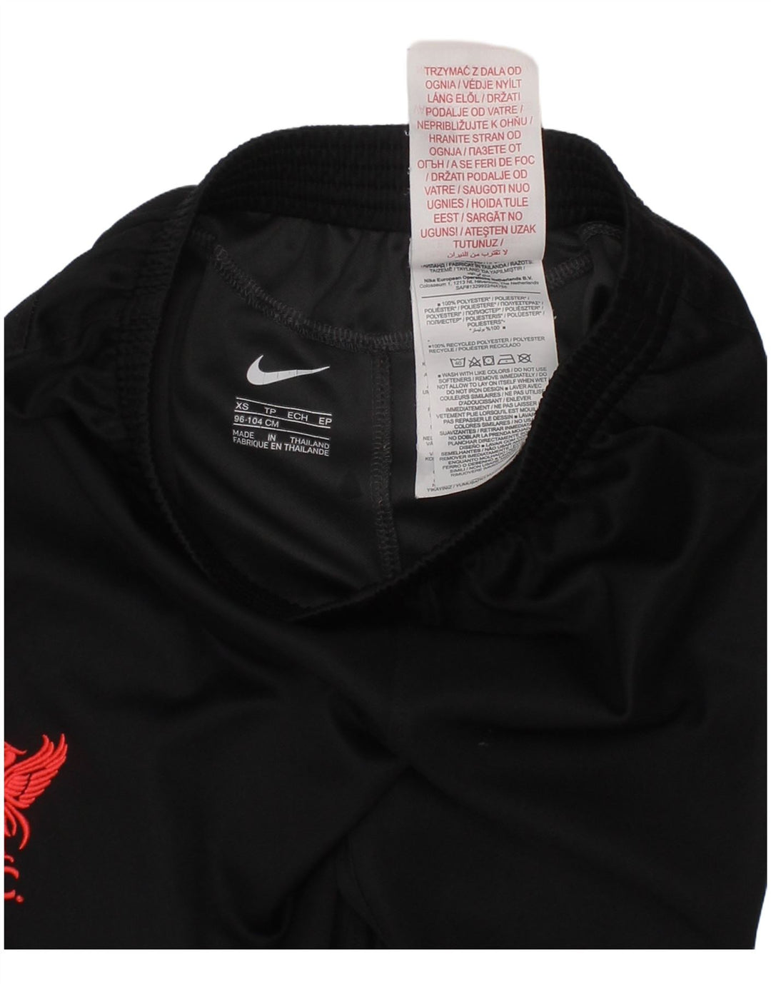 Nike Boys Liverpool Sport Shorts 2-3 Years XS Black Polyester