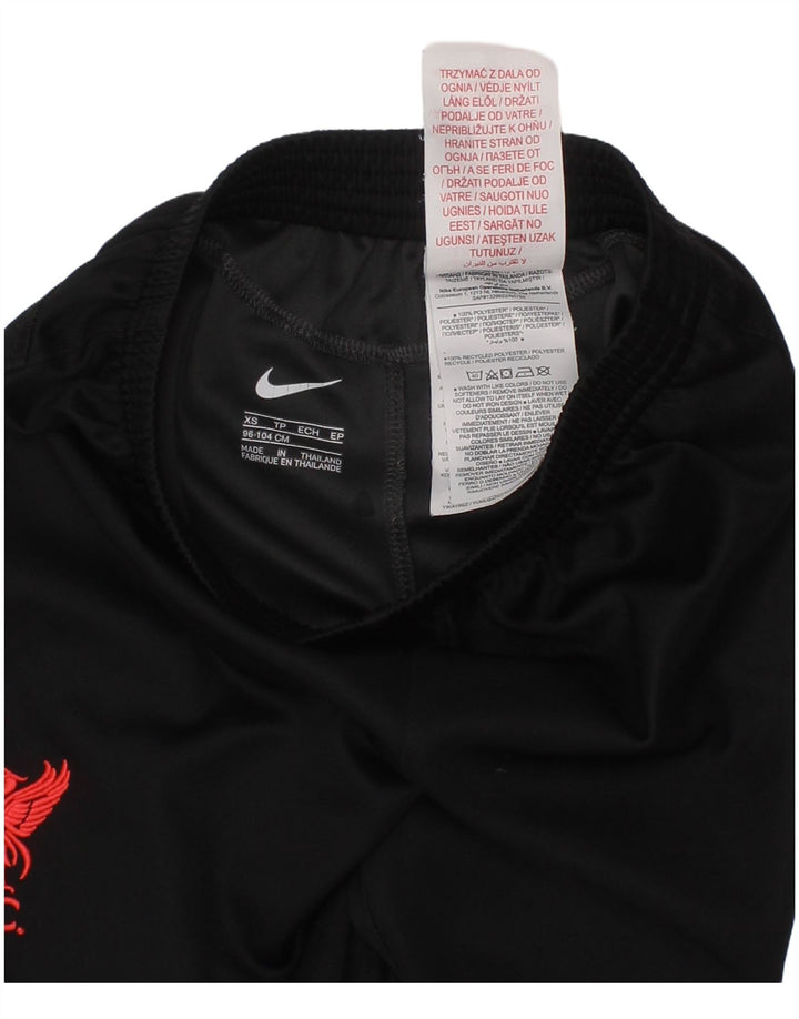 Nike Boys Liverpool Sport Shorts 2-3 Years XS Black Polyester
