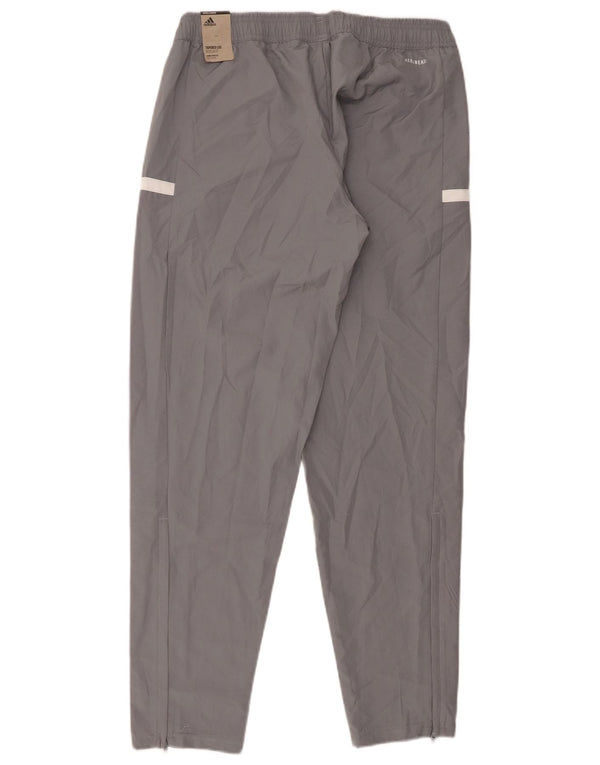Adidas Womens Graphic Tracksuit Trousers UK 12/14 Medium Grey Polyester