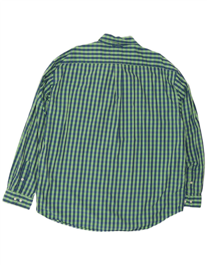 Tommy Hilfiger Herreskjorte 2XL Grøn Gingham Bomuld