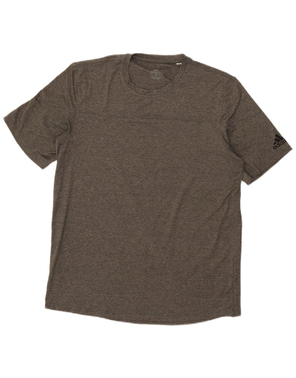 Adidas Herren Aeroready T-Shirt Top Large Grau Polyester