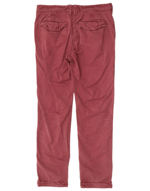 Calça Chino Slim Masculina Fat Face W32 L30 Algodão Borgonha