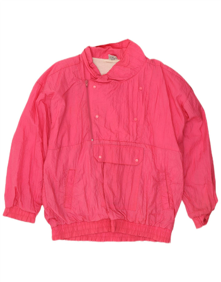 Vintage Herre Anorak Jacket UK 42/44 Large Pink Nylon