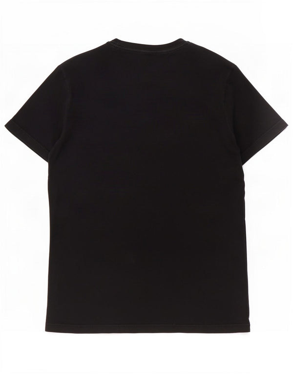 Dondup Mens Graphic T-Shirt Top Medium Black Cotton
