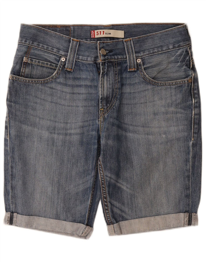 Pantaloni scurți 511 Slim Denim LEVI'S pentru bărbați W32, bumbac albastru mediu