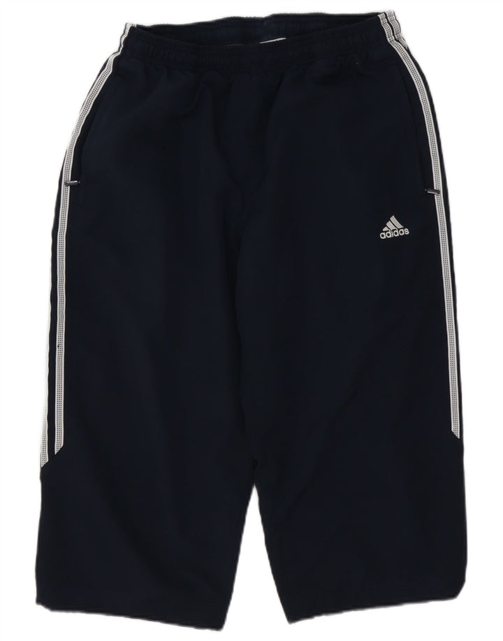 Pantaloni da tuta Adidas Capri da uomo medi in poliestere blu navy