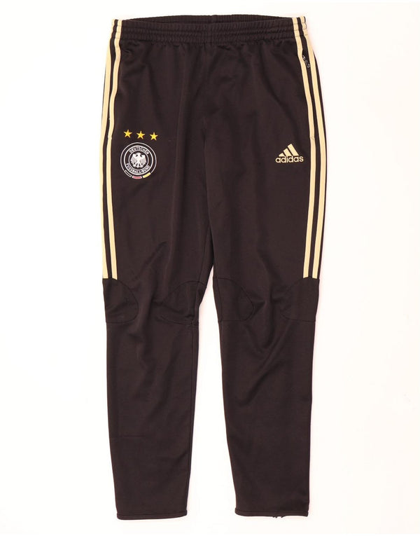 Pantaloni da tuta da uomo Adidas Deutscher Fussball Bund UK 42/44 Large neri