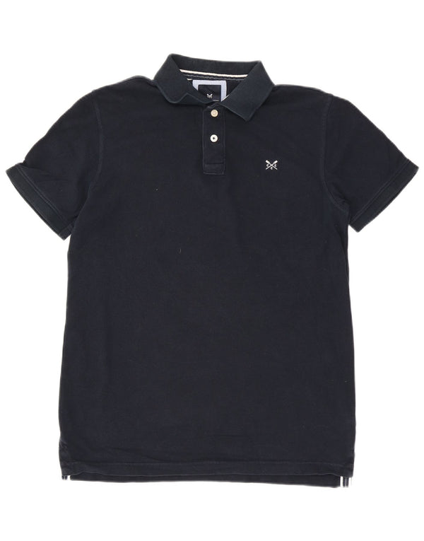 Crew Clothing Mens Polo Shirt Medium Navy Blue Cotton