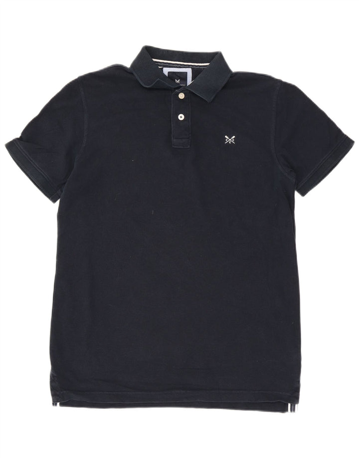 Crew Clothing Mens Polo Shirt Medium Navy Blue Cotton