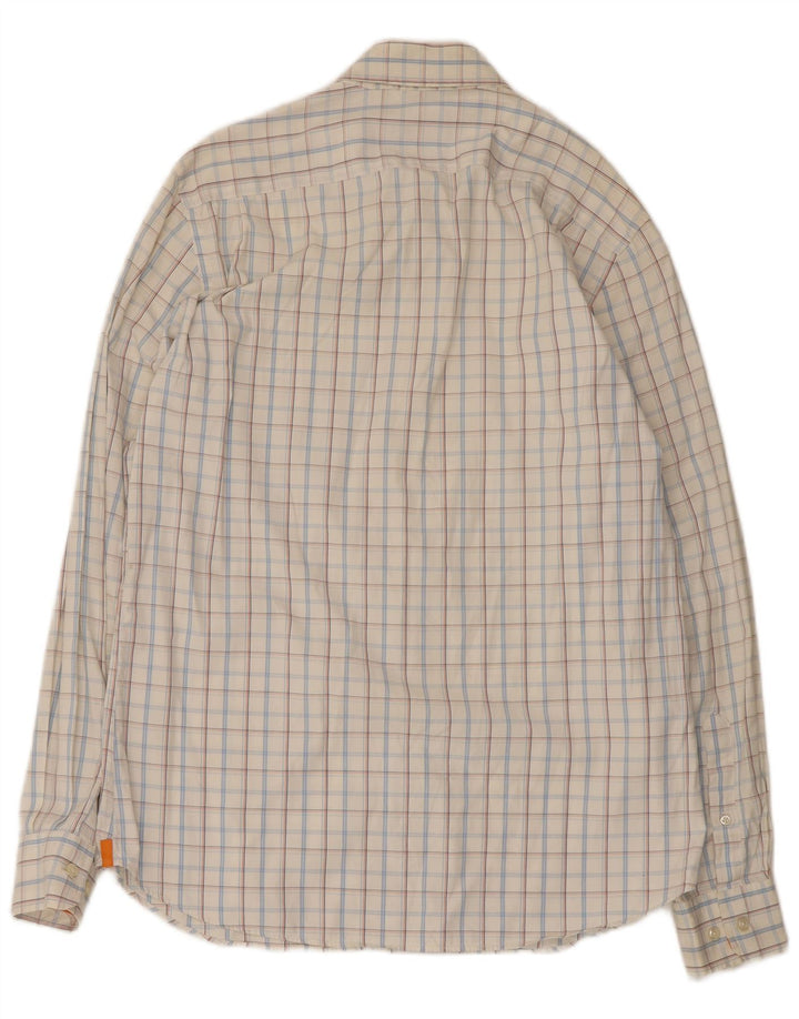 Camicia da uomo Massimo Dutti a quadri bianchi grandi