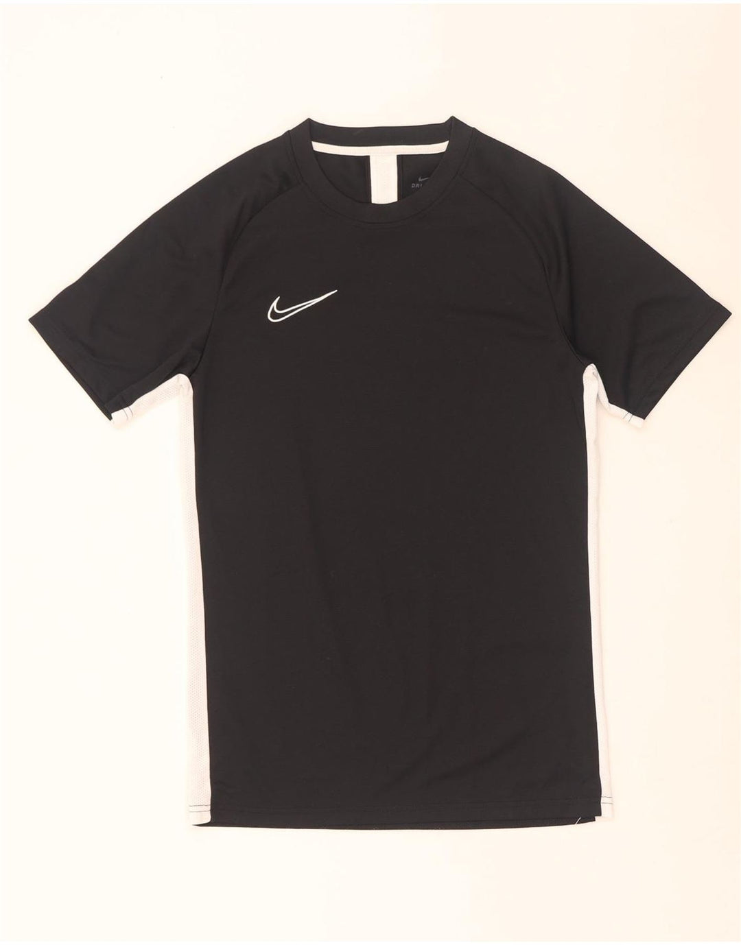 Nike Mens Dri Fit T-Shirt Top Small Black Colourblock