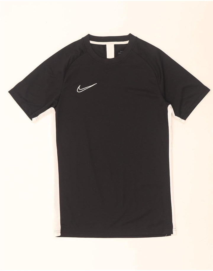 Nike Mens Dri Fit T-Shirt Top Small Black Colourblock