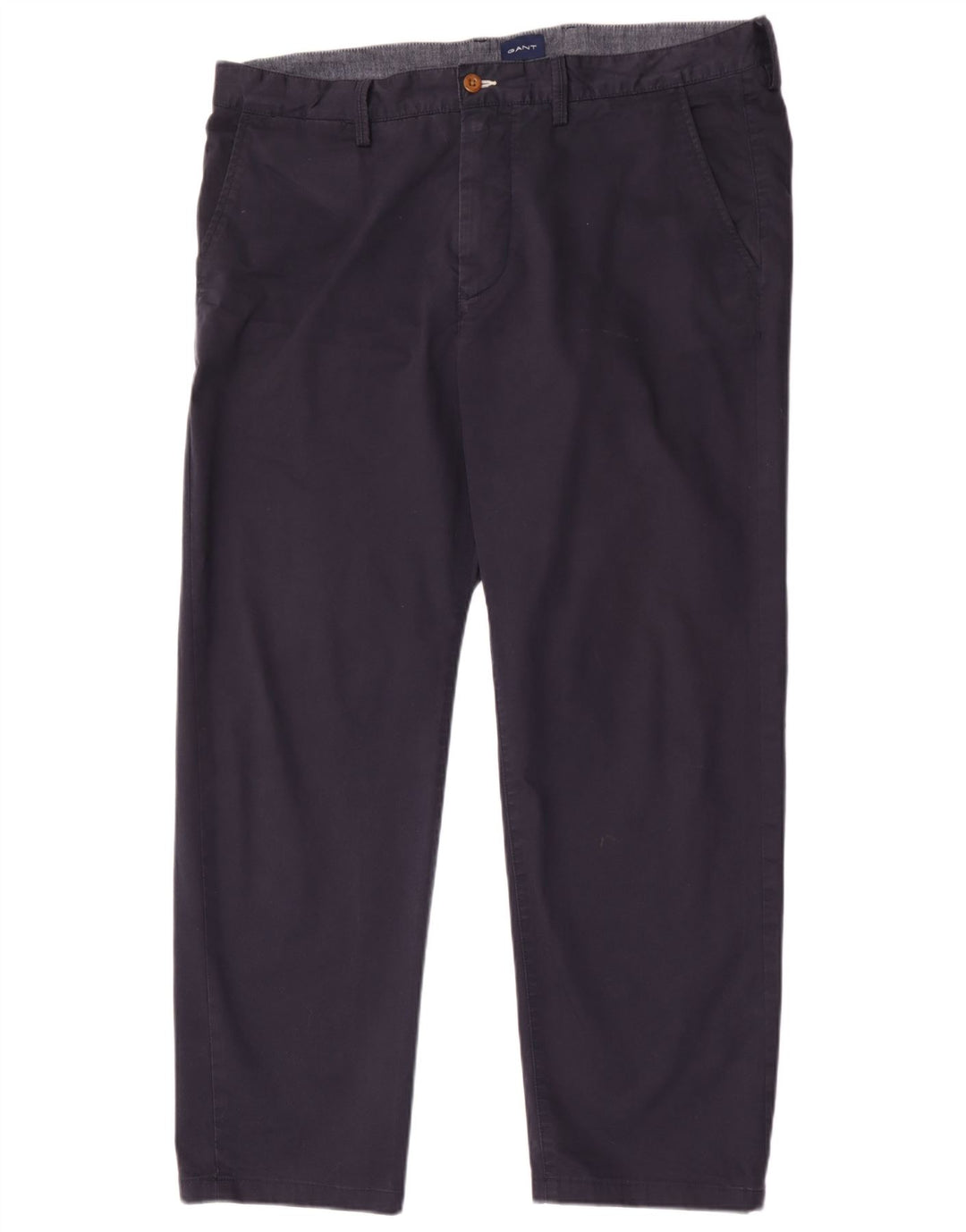 Pantaloni chino regolari da uomo Gant W38 L30 cotone blu navy