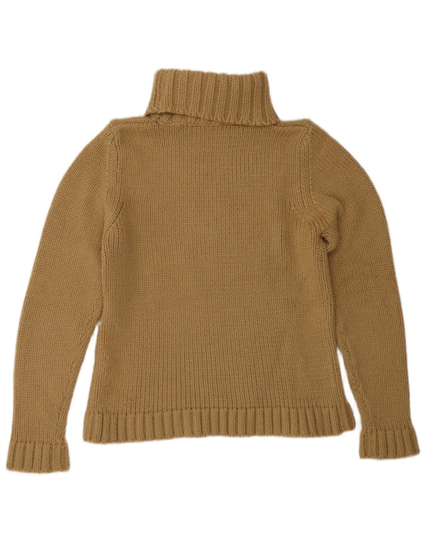 Sweter damski Zara z wywijanym dekoltem UK 14, duży, brązowy, akrylowy