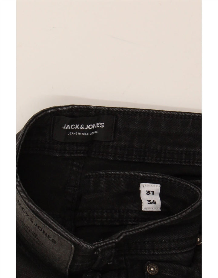 JACK & JONES Mens Skinny Jeans W31 L34 Black