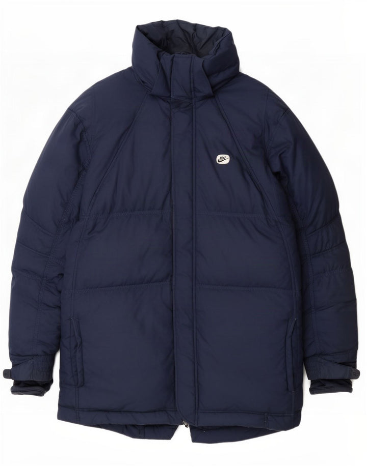Ανδρικό παλτό Nike UK 42/44 Large Navy Blue Polyester