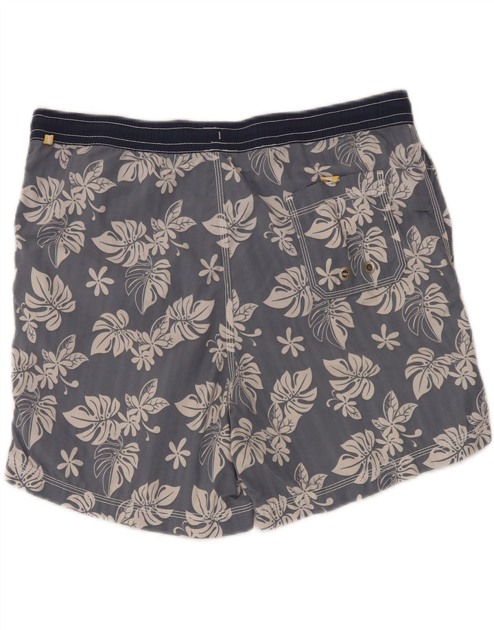 North Sails Mens Swimming Shorts Large Grey Floral Nylon