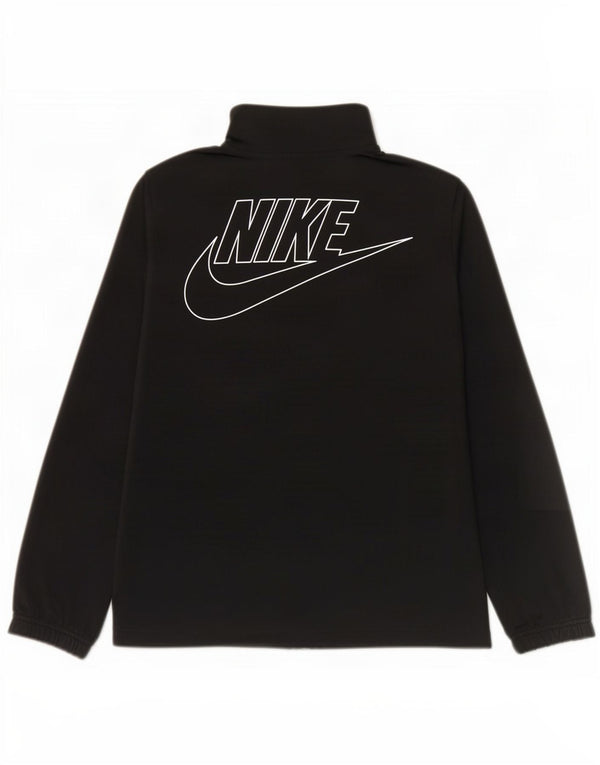 Giacca da ginnastica per ragazze Nike Graphic Standard Fit 13-14 anni XL Nera