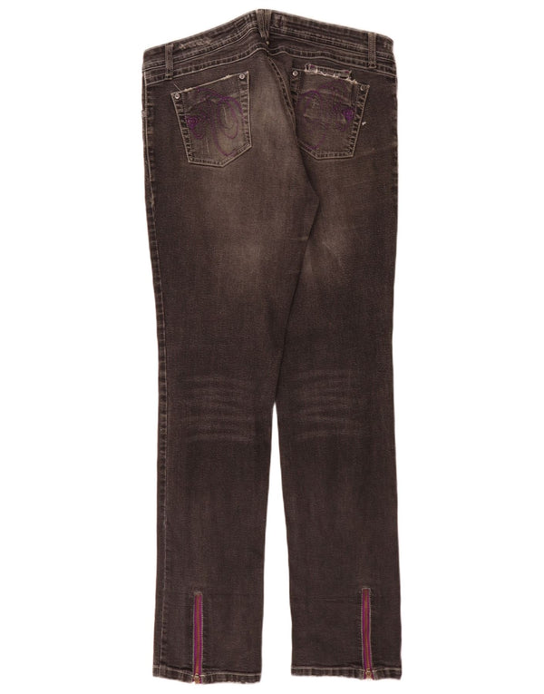 Vaqueros Roxy Slim Gráficos Para Mujer W32 L32 Algodón Gris