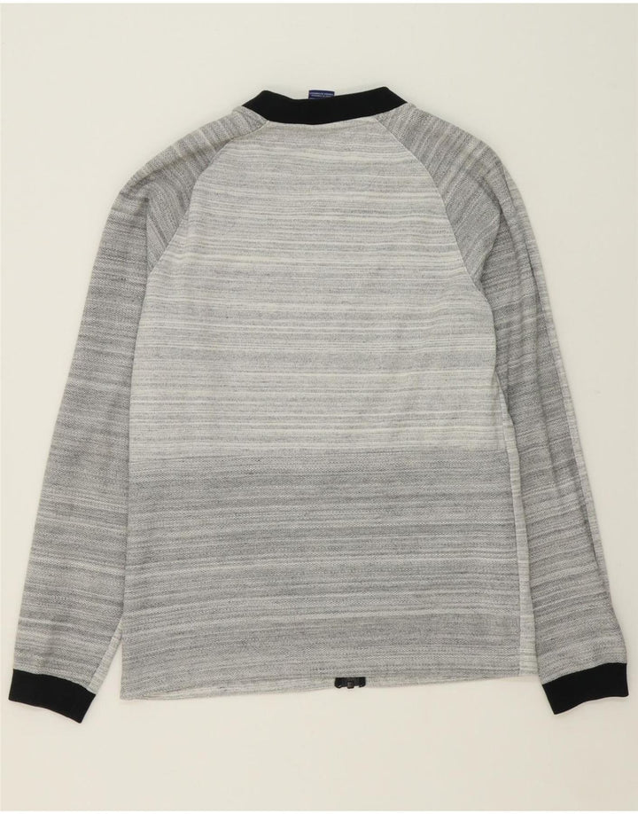 NIKE Mens Tracksuit Top Jacket Small Grey Striped Cotton Vintage Nike and Second-Hand Nike from Messina Hembry 
