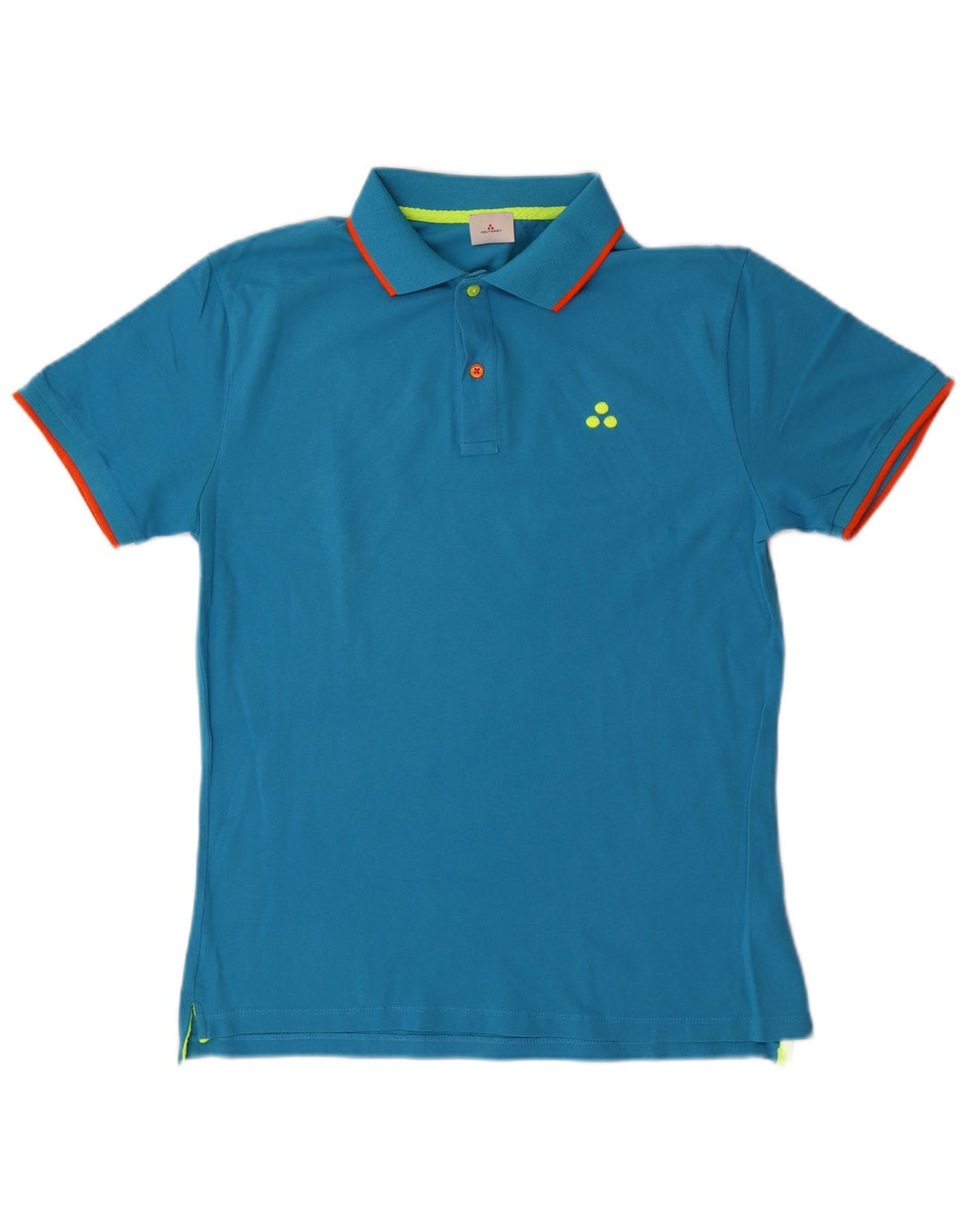 PEUTEREY Mens Polo Shirt Medium Blue Cotton