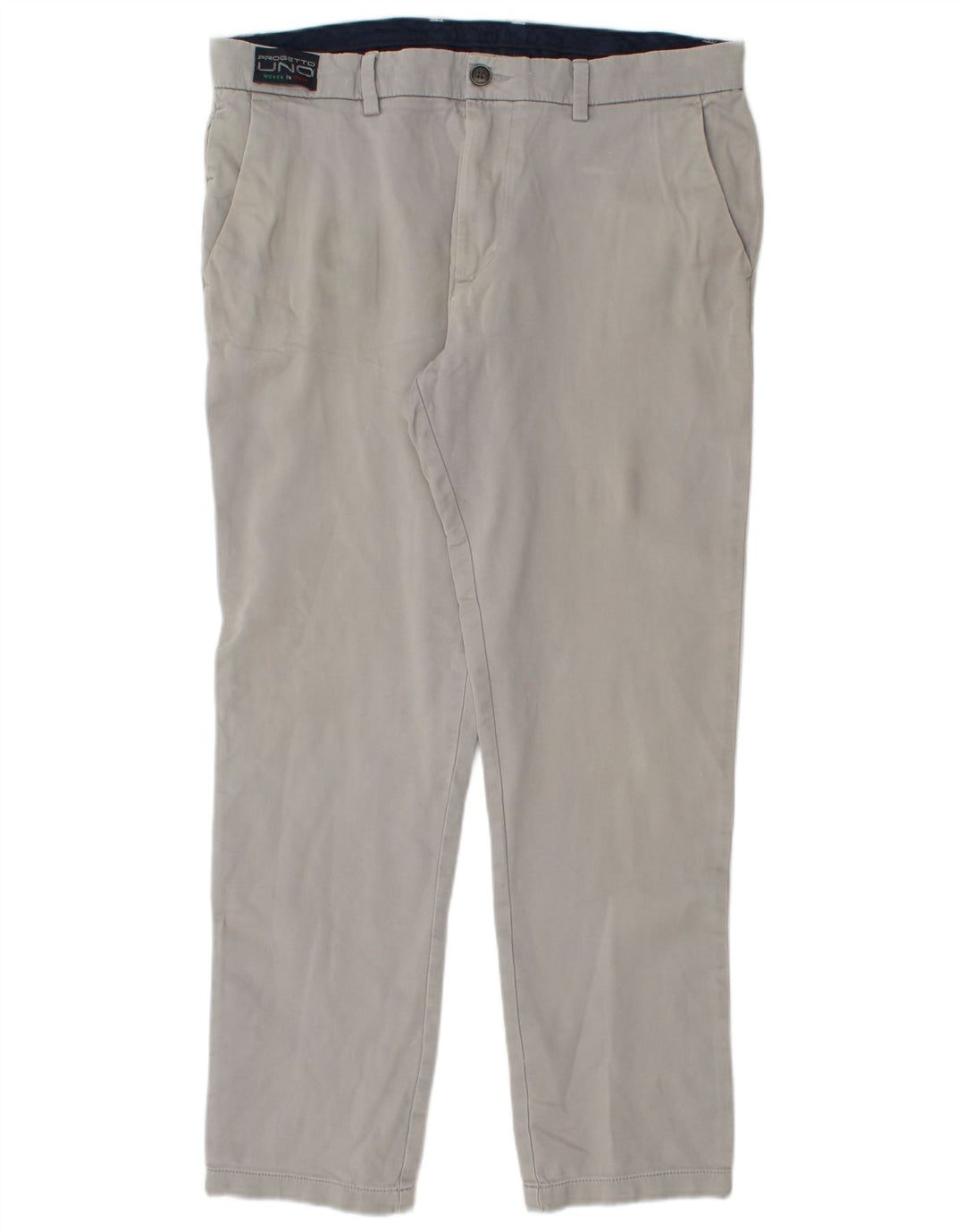 Marks & Spencer Pantalon Chino Coupe Regular Homme W36 L31 Gris Coton