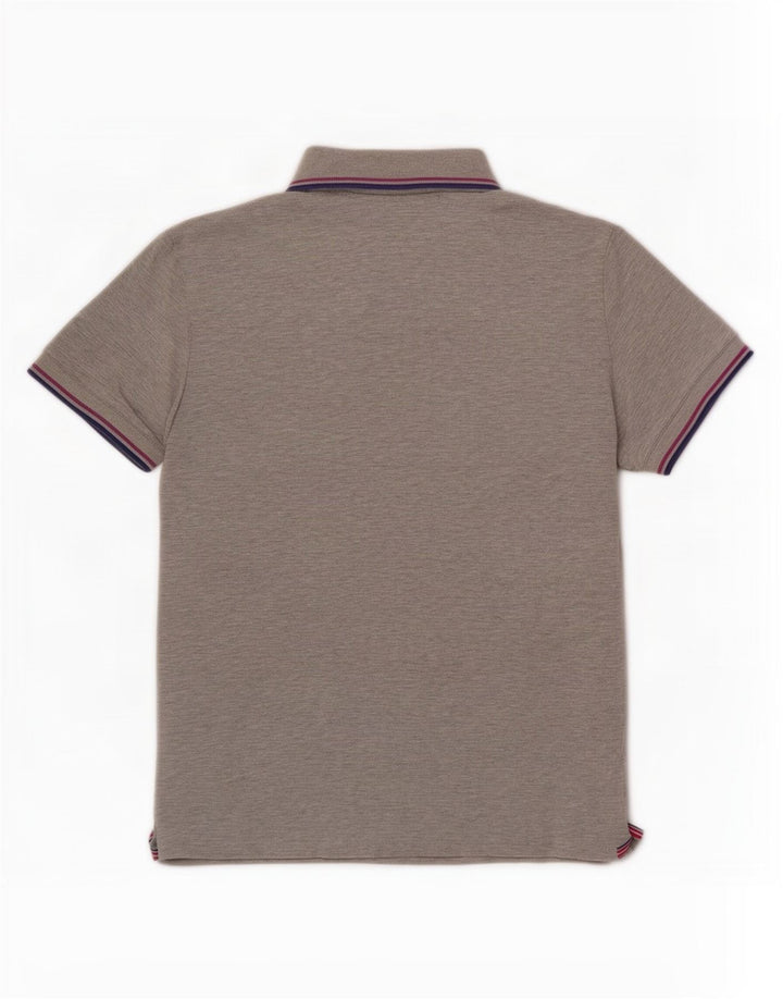 Polo Homme Trussardi Large Gris Rayé Coton